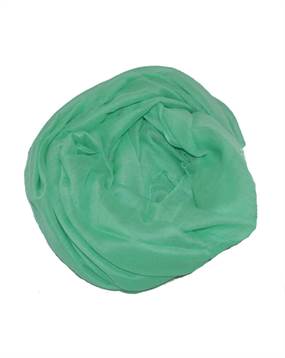 Ensfarvet turkis grønt tørklæde